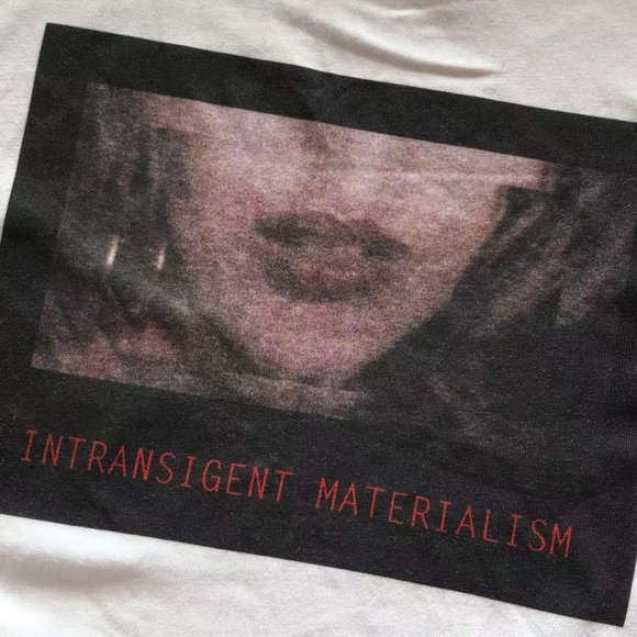 Cavermpt White Long-Sleeved Turtleneck Bottoming Shirt with Face Print - Picture 5 of 15